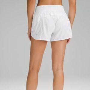 Lululemon White Tracker Lined Short Size 8 NWOT